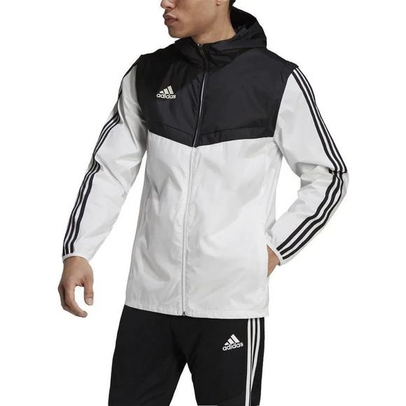 Adidas Men's Black & white Windbreaker Size Large - Picture 3 of 12
